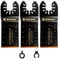 EZARC Oscillating Multitool Blade Carbide Teeth for Hard Material, 3-Pack