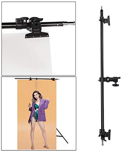 Bras Girafe Trépied Eclairage Boom Arm Pied Girafe avec Double Pinces pour Flash Réflecteur Studio Photo Vidéo