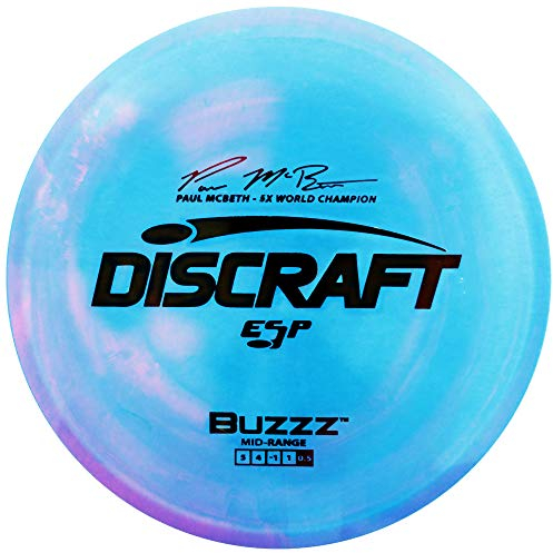 Discraft Limited Edition First Run Paul McBeth Signature ESP Buzzz Midrange Golf Disc [Farben können variieren], 175-176g