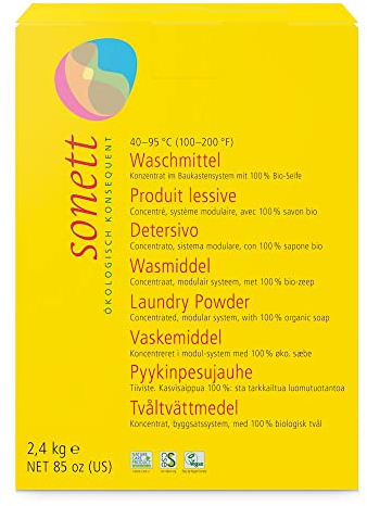 Sonett Waschmittel Pulver Konzentrat 40-95C (2 x 2,40 kg)