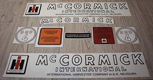MC Cormick Aufkleber Traktor Set Logo für DGD 4 DGD4