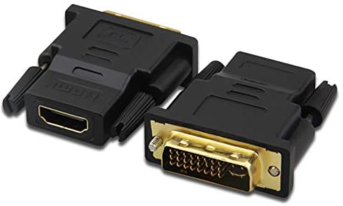 SELIACR Adaptateur DVI vers HDMI, Adaptateur 24+5 DVI Mâle vers HDMI Femelle 1080P pour PS3/PS4, TV Box, Blu-Ray, Projektor, 1080p Full HDTV, Projector