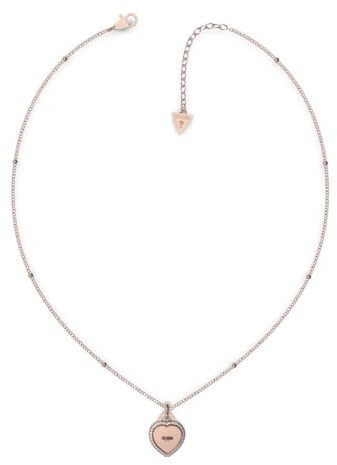 GUESS Damen-Kette Edelstahl Zirkonia One Size, Roségold 32021232