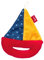 Sigikid Greifling Segelboot, RedStars Babyspielzeug mit Knisterfolie und Rassel: greifen, entdecken, spielen, für Babys ab Geburt, Art.-Nr. 42875, rot-blau-gelb 12x15x3 cm