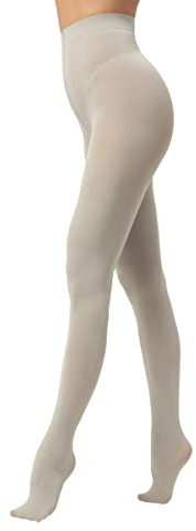 EVERSWE 80D Microfaser Damen Strumpfhose (XXL-3XL, Grau)