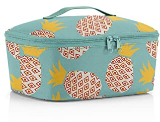 reisenthel coolerbag M Pocket Kühltasche mit Obermaterial aus recycelten PET-Flaschen Ideal für das Mittagessen unterwegs, Couleur:Pineapple