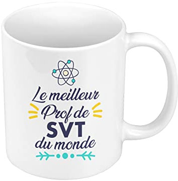 Fabulous Mug Céramique Le Meilleur Prof de SVT du Monde Science College Lycee Professeur