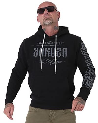 Yakuza Herren Armed Clown Kapuzenpullover, Schwarz, L