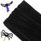 G2PLUS Schwarz Pfeifenreiniger 6mm, 100 Stück Pfeifenputzer zum Basteln, Pfeifenputzer für Blumen Pfeifenreiniger, 30cm Chenilledraht für Kinder zum Basteln und Dekorieren