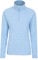 Mountain Warehouse Snowdon Womens Fleece Top - Warm Pullover, Lightweight Sweater, Half Zip, Breathable Ladies Tee, Quick Drying - For Spring Summer, Walking, Travelling Corn Blue Women's Size 12