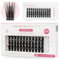 Renata Beauty Essential Look 48er-Multipack Cluster-Wimpern zur DIY Wimpernverlängerung - Wiederverwendbare weiche Wimpernbüschel - Ultradünnes Transparentes Band – Wimpern Cluster NATÜRLICHER Look