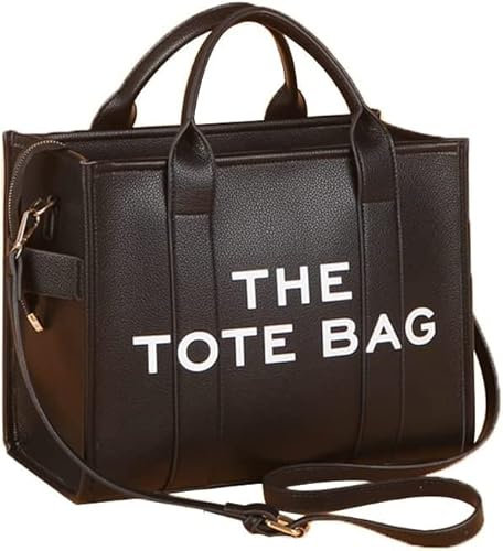 DUBUSH Mahwu Damen-Handtasche The Tote Bag, PU-Leder, Reisetasche mit verstellbarem Schultergurt, für Büro, Reisen