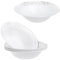 Pack of 10 White and Silver Plastic Small Party Bowls - Silver Dots Sparkle Effect Party Plates Great for Weddings, Parties, Picnics and Events (5oz Bowls)