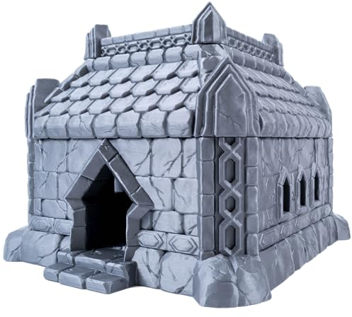 3D Vikings Zwergsiedler – Hausgelände, perfekt für Zwerg-Tisch-RPGs, Kriegsspiele und Fantasy-Brettspiele
