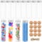 12 Pièces Bouteille Sensorielle Bebe, 100ML Tube a Essai Plastique, Transparent Bouteilles Sensorielles Vide avec Bouchons à Visser pour Les Mariages, Fête, Épices, Fleurs et Bonbons