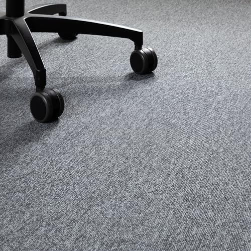 Steffensmeier Teppichboden Kreta Meterware | Auslegware für Kinderzimmer Wohnzimmer Schlafzimmer | Anthrazit, Größe: 400x500 cm