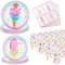 Ice Cream Birthday Party Supplies Serve 40 - 122Pcs Plates Napkins Party Tablecloth Set for Girls Kits Birthday Baby Shower Cream Popsicle Theme Party Decorations Supplies