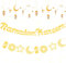 Gcffom Ramadan Kareem Girlande, Eid Mubarak Dekoration, Ramadan Mubarak, Gold Glitzerndes Ramadan Kareem Banner, Ramadan Dekoration, Ramadan Banner Für Haus Party Lieferung Ramadan