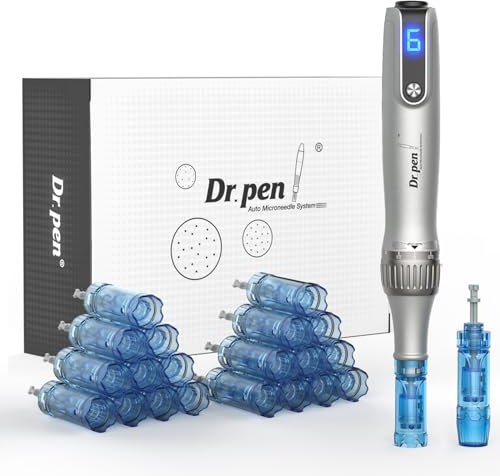 Dr.Pen M8S Professional Wireless Microneedling Pen with 22 Replacement Cartridges 6 Speeds Adjustable Micro Needling Microneedle Machine for Skin Care M8SKIT-UK