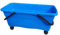Multifunktionaler Eimer/Kübel in Blau – Rechteckig mit Rollen und Tragegriffen 54x24x22,5cm
