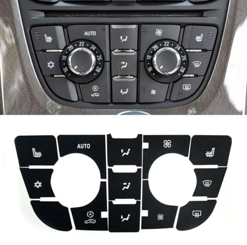 YCSYHQM Für OPEL ASTRA J Button Aufkleber Klima Radio Panel Reparatur Für Opel Astra J GTC Autozubehör Nachbearbeitung Meriva B Schalter