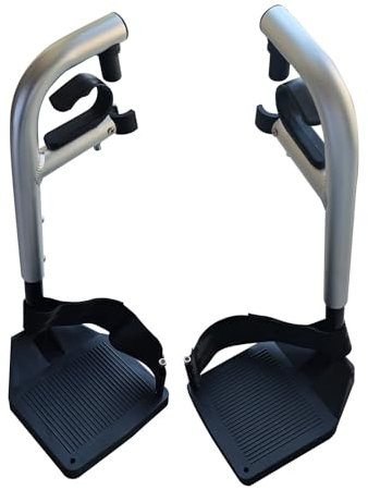 HHCCTEO Economy-Fußstütze für Rollstühle, langlebige Rollstuhl-Fußstütze, Kratzfest, abnehmbares manuelles Rollstuhl-Fußpedal