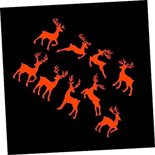 ULDIGI Fluoreszierender Elch Aufkleber Aus Pvc Für Fenster Und Wand Kreativer Weihnachts-deko-sticker Einfach Anzubringen Und Abzunehmen