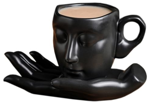 Küsst Gesichter Tassen Cappuccino Paar Geschenke Verlobungsgeschenke Geschenke für Männer Tassen Sammeltassen Hochzeitstag Zum Hochzeitstag frau Geschenk Standesamtliche Hochzeit