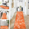 ZUZEKU Läufer Flur Küche Waschbar rutschfest 40X60cm Orange Lang Küchenteppich Flurteppich Teppich Fur Korridor Wohnzimmer Schlafzimmer Meterware Anpassbar