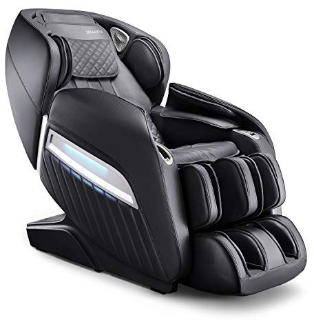 Aspria Massagesessel 12 Massageprogramm, 24 Airbags Shiatsu Zero-Gravity elektrischer Massagestuhl mit Wärmefunktion, bionischen Massagetechniken, USB, Bluetooth (Schwarz mit Aufbauservice)