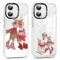Xylota 2 Stück Weihnachten Handyhülle für iPhone 16 6,1 Hülle,Transparent Christmas Case mit Weihnachts Süß Muster Hirsch, Durchsichtig Weich Silikon TPU Stoßfeste Frauen Mädchen SchutzHülle,Elch 03