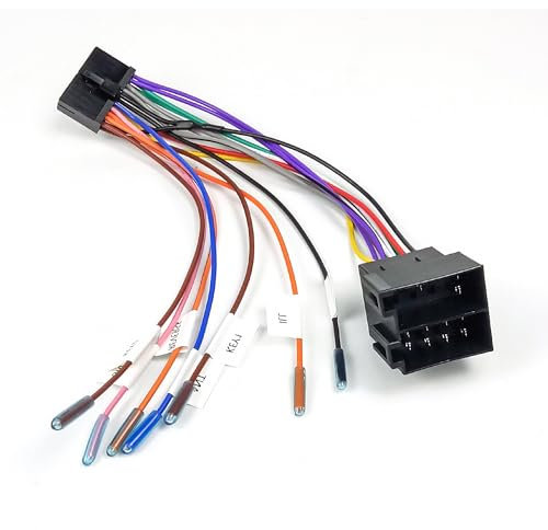 20 Poliges ISO Adapterkabel, 20 Poliger auf ISO Kabelbaumadapter, Autoradio Adapter Ersatz, für Universelle T zu VW-Buchse, Adapter für Autoradio
