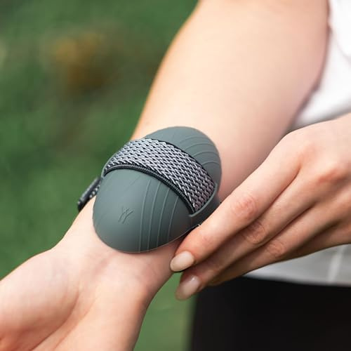 YUYU NEW Ice Pulse - Instant Cool Relief for Menopause, Hot Flushes, Night Sweats, and Overheating | Wearable Strap | Reusable, Stylish, Natural Cooling for Women | Reputable British Brand (Grey)