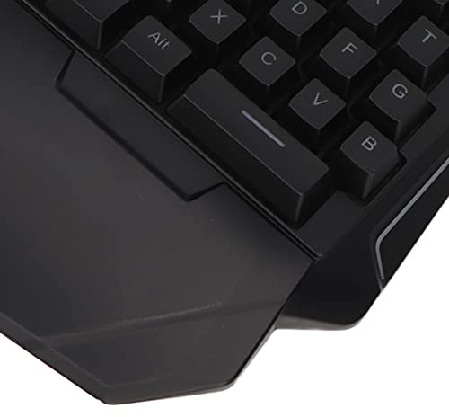 Cocoarm One Handed Gaming Keyboard USB Wired One Hand Keyboard Ergonomic Silent 35 Keys Computer Keyboard Mini Gaming Keypad Seven Colorful RGB Backlight