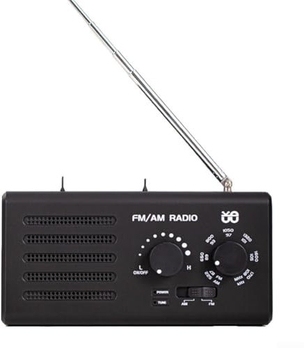 DAZZLEEX FM Radio, Portable Pocket Dab Radio With Built-in Magnetic Speaker 3.5mm Headset Play EUUS Adapter Included For Travel Home Outdoor 16 * 8 * 8CM