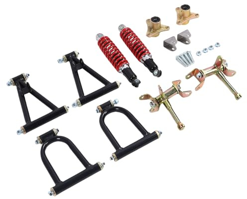 Stoßdämpfer-Schwingarm-Komplettsatz für Vorderradaufhängung, Achsschenkel-Spindelsatz für ATV, Quad, Gokart, DIY-Teile, Schwingarm-Montage