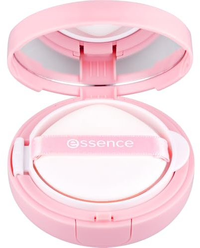 essence BRIGHTEN UP! cushion foundation, Nr. 12, Nude, langanhaltend, aufhellend, natürlich, vegan, ölfrei, wasserfest, ohne Parabene, 1er Pack (12g)