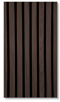 Akustikpaneele AURA Balance Smoke Oak 240x60cm | Wandpaneele Holzoptik schwarz | Filz Wandpanel | acoustic wall panel | Schallschutz Wand | 1 Stück | 1,44 m²