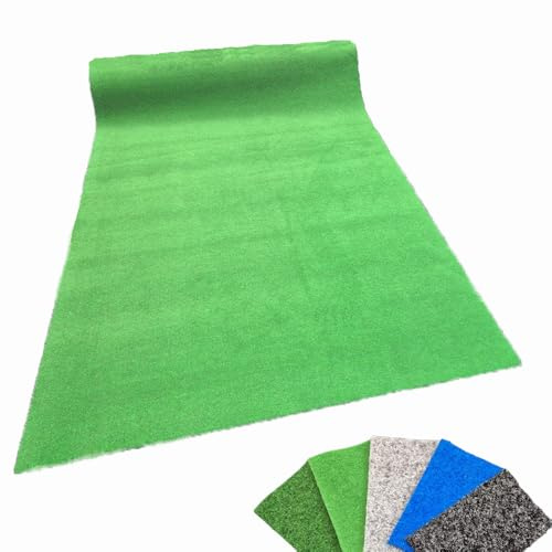 MadeInNature, Kunstrasen für den Außenbereich, Premium, Kunstrasen, Meterware, ideal für Terrasse, Balkon und Garten, hellgrün, 2 x 13 m