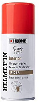IPONE - Nettoyant Intérieur Casque Moto Helmet’in – Neutralise Les Odeurs – Sensation de Fraicheur – 150 ML