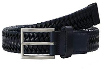 LLOYD Men's Belts Gürtel Herrengürtel Flechtgürtel Marine/Blau 7586, Länge:95, Farbe:Blau