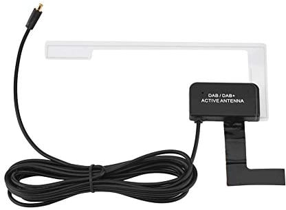 Autoradioantenne, tragbare DAB Digital Radio Antenne Windschutzscheibenhalterung mit MCX-Stecker, starkem Signalempfang, Plug und Play