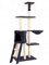 GOODHOME Kratzbaum Katze Katzenkratzbaum XL Grau 138cm hoch Kratzbaum LIEGEMULDE