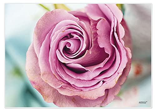 Artipics Tischsets Pink Rose Platzsets Abwaschbar Aus Kunststoff 4 Stück