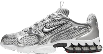 Nike Herren Air Zoom Spiridon Cage 2 Sneaker, Lt Smoke Grey/Metallic Silver, 44 EU