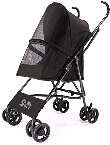 JAHQ Haustierwagen, Neuer Hundewagen | Pet Cat Animal Stroller | Hundebuggy zum Reisen | Reise-Tierarzt Kinderwagen Behinderter Kinderwagen | Haustier Roadster | Faltbarer Wagen