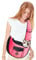 PETCUTE Tragetasche Hund Hundetasche für Kleine Hunde Tragbar Hände Frei Hundetragetasche Welpen Atmungsaktiv Mesh Transporttasche 9kg Rosa