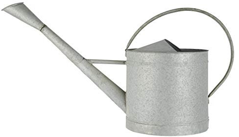IB Laursen Gießkanne Zink 10 Liter mit Griff Grau Metall Gartengießkanne