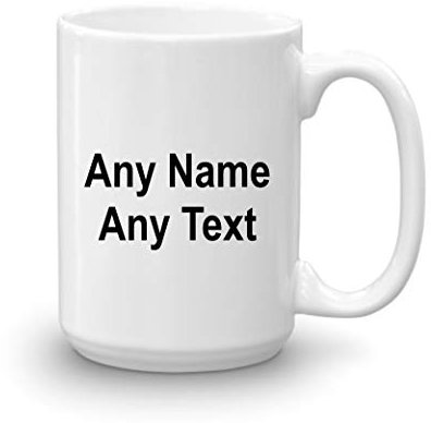 gadgetepoint Personalised Large 15oz Mug Coffee Tea Cup - Name Mug - Novelty Birthday Christmas Gifts Present Idea for Men and Women (Text Style 11)