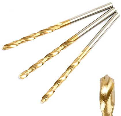 JCB TurboJet 7 Point HSS Drill Bit Set 3 x 61 mm, Set of 3 - TiN (Titanium Nitride) hard ceramic coating - HSS grade 4341-3 Year Standard Warranty